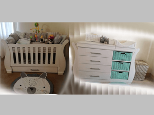 Sleigh Cot Set: Sur 25
