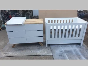 Squareline Cot Set: WD 14