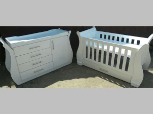 Sleigh Cot Set: Sur 01