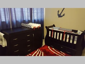 Sleigh Cot Set: Sur 04