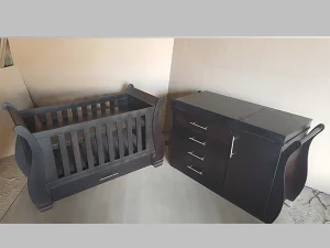 Sleigh Cot Set: Sur 06