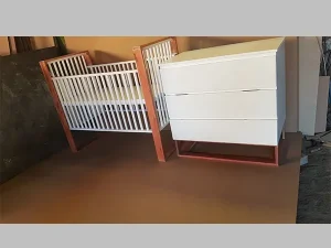 Squareline Cot Set: WD 09